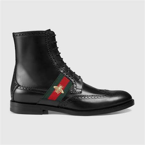 gucci leather boots mens|high heel gucci boots.